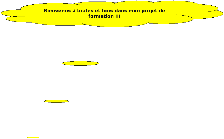 Penses: Bienvenus  toutes et tous dans mon projet de formation !!!
